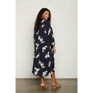 Rachel Pally Gail Dress Black Floral Size Small